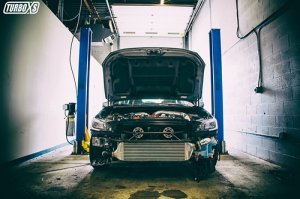 Subaru WRX STI Intercooler Kit - Front - Turbo XS - Turbo XS - Wrinkle Red - `15-`17